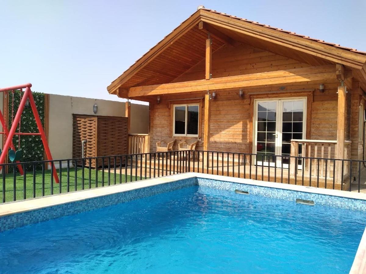شاليهات الكوخ السويسري وأكوابارك Villa Ash Shishah ภายนอก รูปภาพ