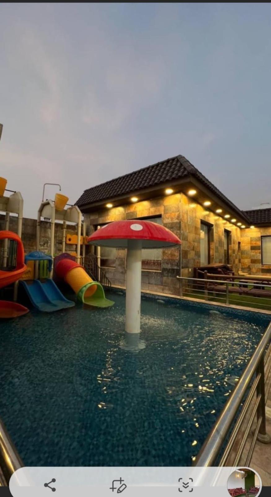 شاليهات الكوخ السويسري وأكوابارك Villa Ash Shishah ภายนอก รูปภาพ