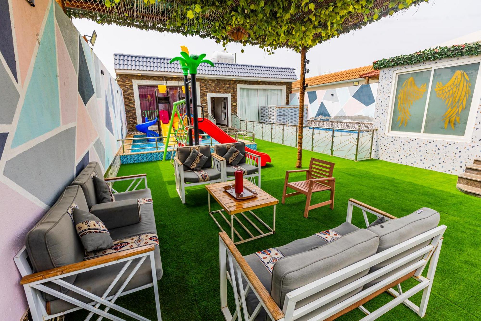 شاليهات الكوخ السويسري وأكوابارك Villa Ash Shishah ภายนอก รูปภาพ