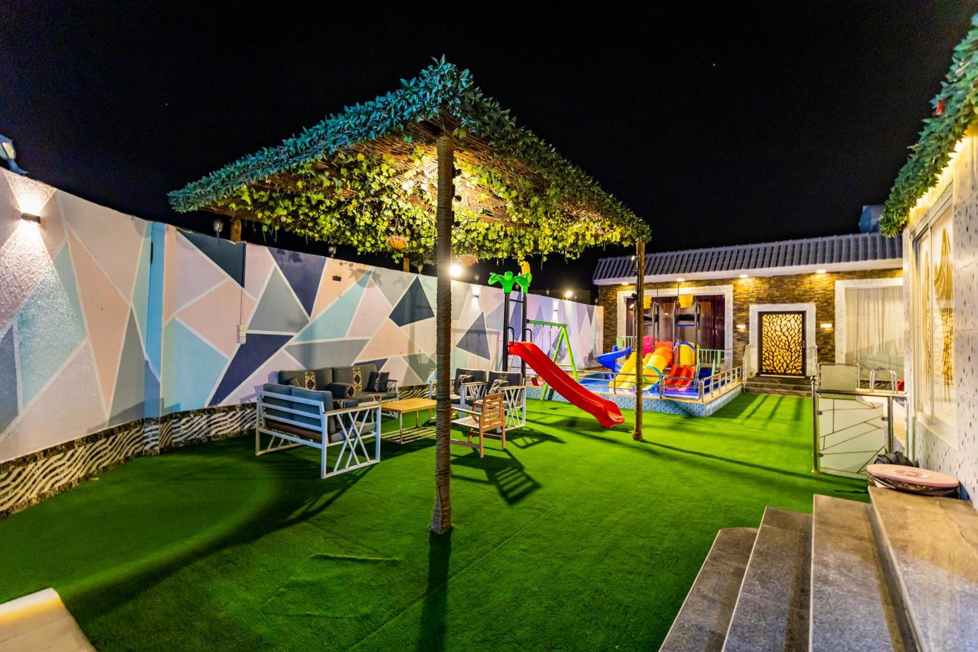 شاليهات الكوخ السويسري وأكوابارك Villa Ash Shishah ภายนอก รูปภาพ