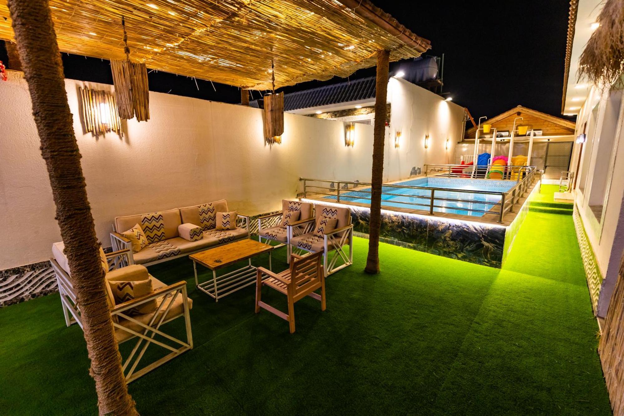 شاليهات الكوخ السويسري وأكوابارك Villa Ash Shishah ภายนอก รูปภาพ
