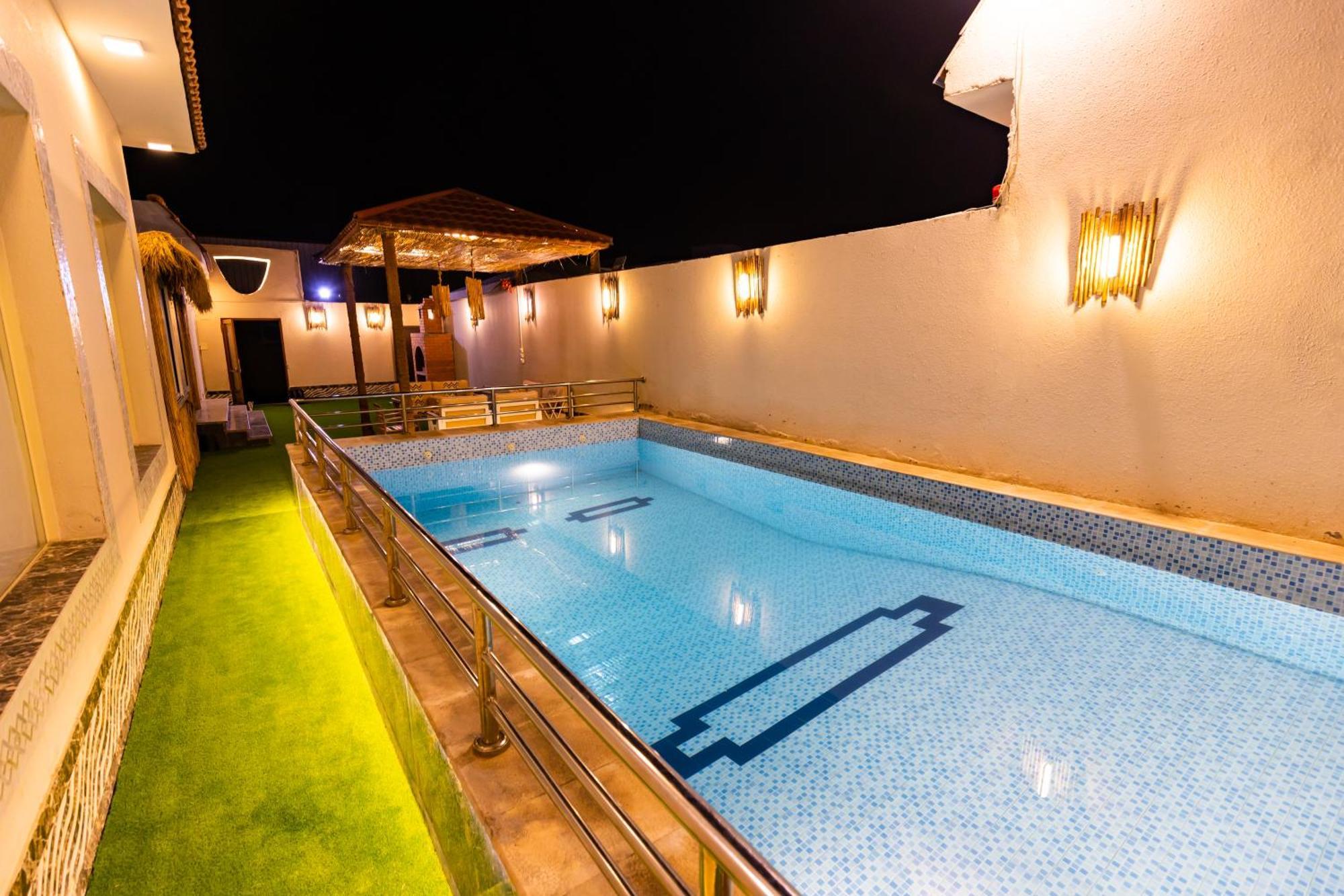 شاليهات الكوخ السويسري وأكوابارك Villa Ash Shishah ภายนอก รูปภาพ